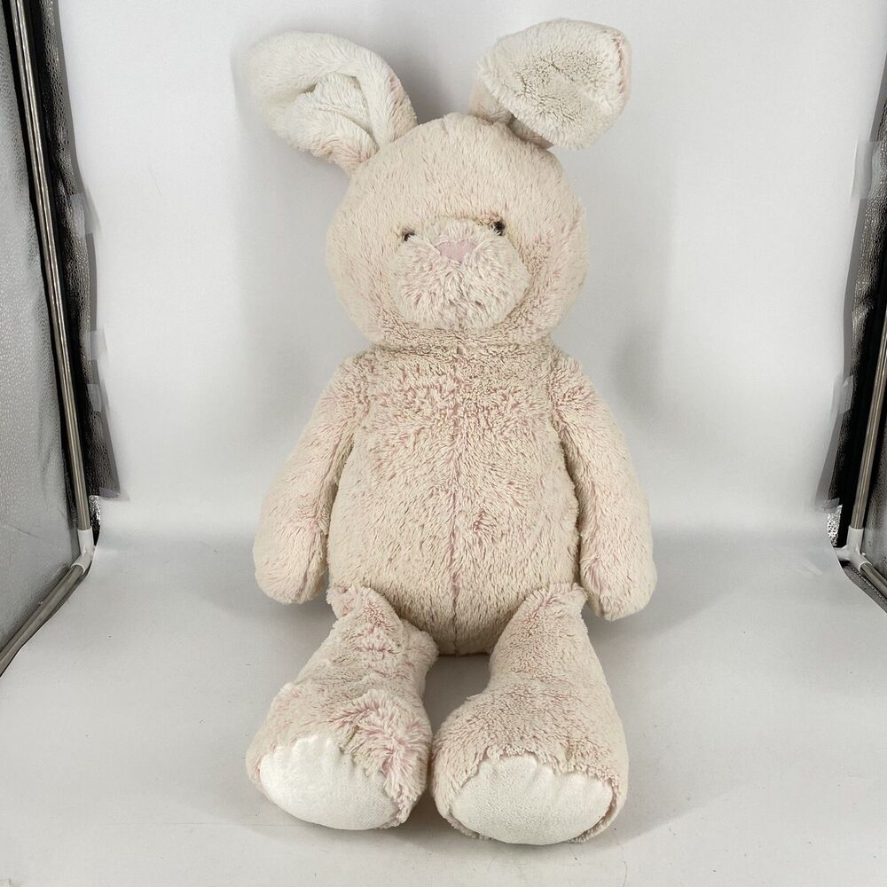 Pottery Barn Kids XL Bunny Lovey Plush Rabbit 33” Pink White
